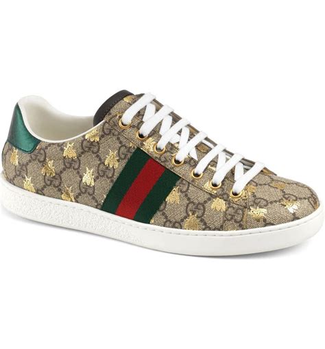 gucci bee ace sneakers women's|gucci ace sneakers platform.